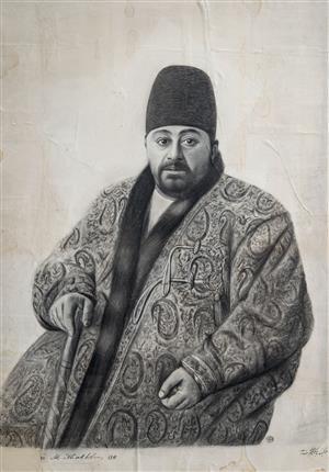 آرتچارت | تکچهره میرزا عبدالوهاب خواجه نوری (نظام‌الملک) از علی اکبر مزین الدوله