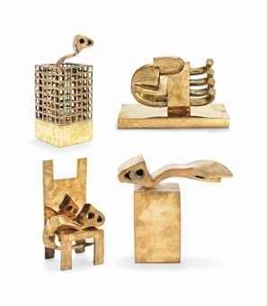 آرتچارت | 1) Heech in Cage; 2) Hand of the Mountain Carver II; 3) Heech on Chair; 4) Heech از پرویز تناولی