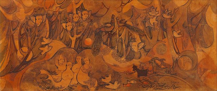 آرتچارت | بدون عنوان (خسرو و شیرین) از صادق تبریزی
